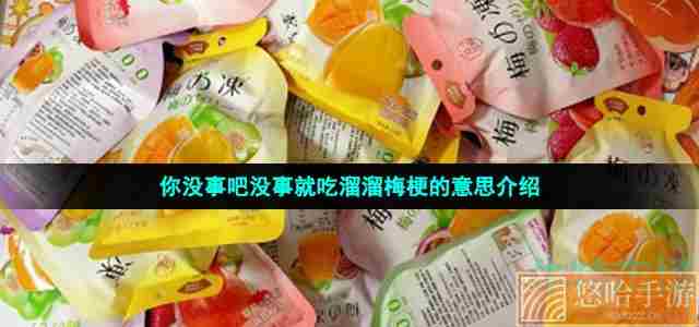 你没事吧没事就吃溜溜梅梗的意思介绍