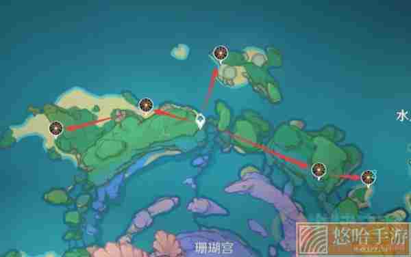 《原神》混沌真眼全收集路线图