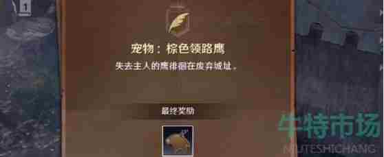 《黑色沙漠手游》宠物鹰任务达成攻略