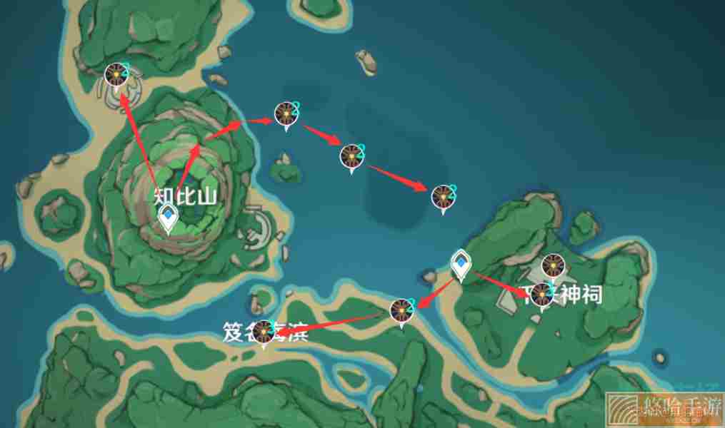 《原神》混沌真眼全收集路线图